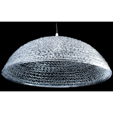 Suspension Dome Lustre Abat jour dentelle acrylique transparent Plafonnier deco (1/3)
