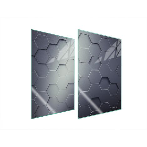 PLAQUE DE PROTECTION EN VERRE POUR CUISINE MOTIF 2x35x52 (1/5)