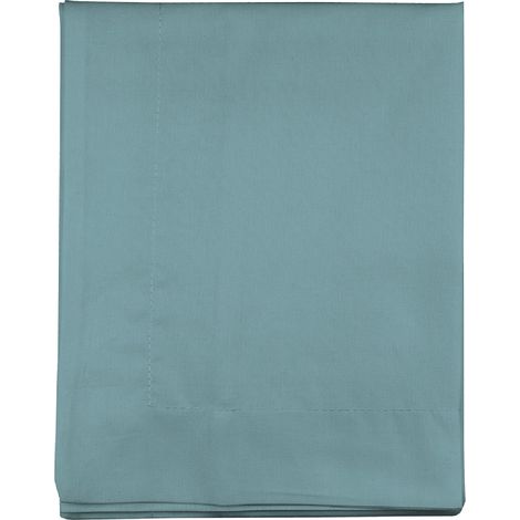 Taie de traversin en 100% coton Bleu ciel 43x135 cm