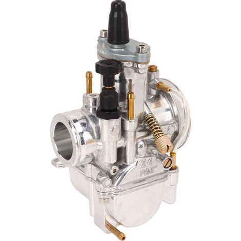Carburateur Moto 24mm Ø Admission, Carburant Moteur 50cc-100cc pour Scooter, Moto Cross, Quad, Remplacement Pièce