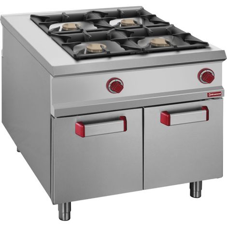 Fourneau 4 feux gaz -GN2/1 - armoire - Diamond (1/2)