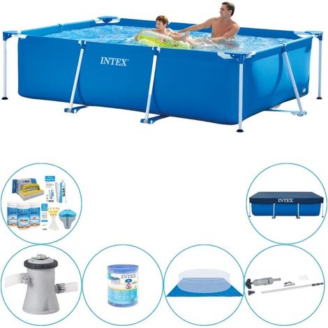 Intex Piscine Tubulaire Rectangulaire - 260x160x65 cm - 6-pièces S20027 (1/5)