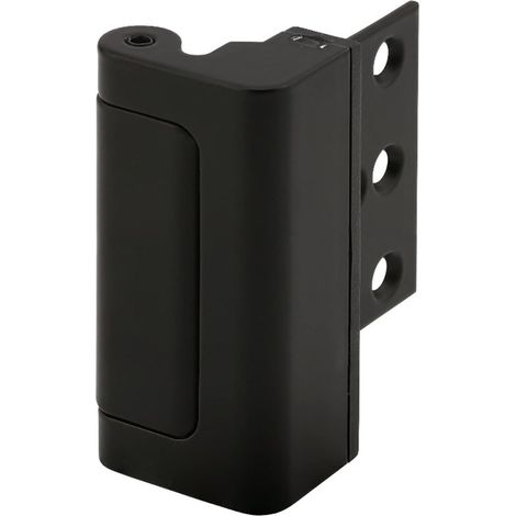Serrure de sécurité domestique en alliage d'aluminium, 800lb, antirouille, inviolable, renfort de porte noir (1/5)