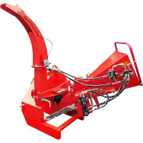 Broyeur de branches 100 mm pour tracteur - Cardan et attelage trois points - Rouleau d'alimentation hydraulique Torros HHP100H