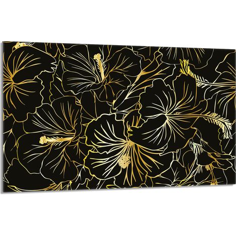 Glasherdplattenschutz 80x52 Blumen