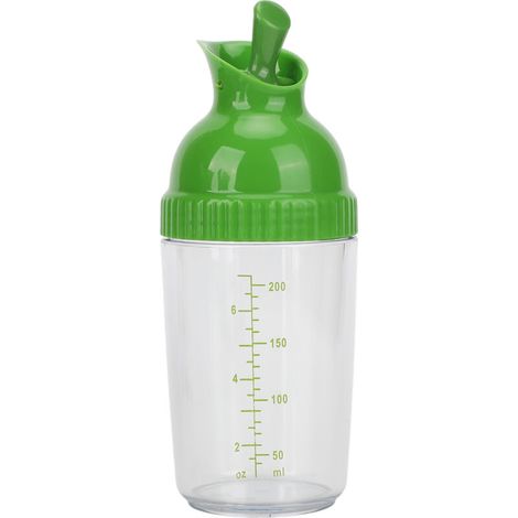 200 Ml Vinaigrette Shaker sans BPA Prévenir les Fuites Vinaigrette Pot avec Couvercle pour Cuisine Outil de Cuisine Polyvalent (Vert)
