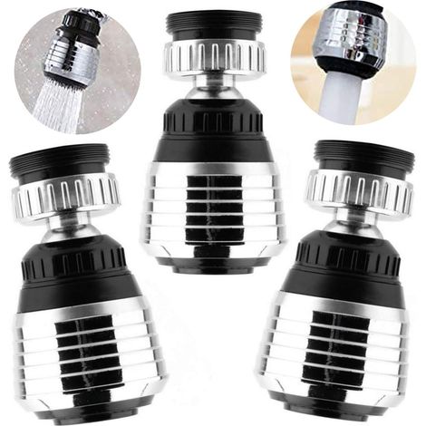 360° drehbarer wassersparender Wasserhahnfilter, Ersatz-Sprudler-Diffusor für M22-Außengewinde oder M24-Innengewinde, Küchen- und Badezimmer-Wasserhahn-Sprudlerfilter