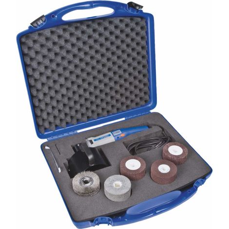 PFERD TOOLS 3-tlg. Walzenschleifer UWER 15/40 230 V im Set mit Lamellenwalzen Ø 100x100 und Zubehör (1/5)