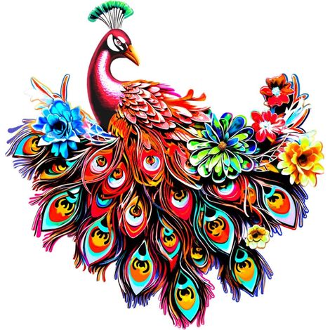 Sculpture Oiseau - Décoration Murale en Métal - Ornements pour Intérieur et Extérieur - Lot de 1 (1/5)