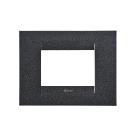 Placca Geo 3P Ardesia (Gewiss Cod. Gw16403Va)