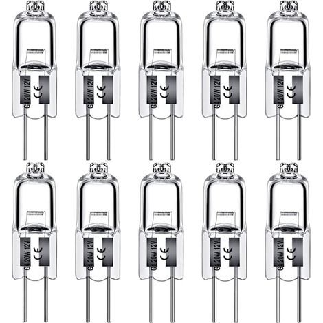 Ampoules halogènes G4 12 V - Blanc chaud 10 W (lot de 20) (1/5)