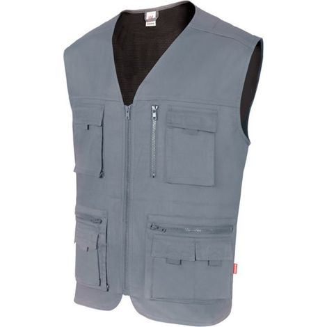 Chaleco Multibolsillos GRIS 3XL (1/4)