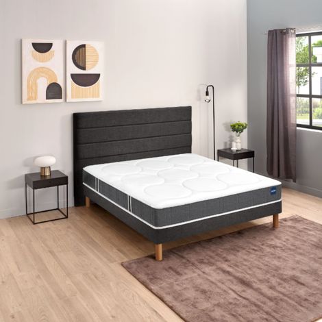 Ensemble sommier et matelas 140x190 cm mousse ferme Bultex Comforting (1/5)