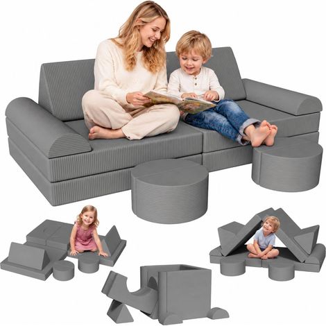Canapé Modulable pour Enfant, Meubles de Chambre et de Salle de Jeux (1/5)