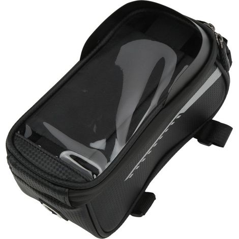 Sacoche étanche pour guidon de vélo, pochette tactile pour smartphone ≤16,5 cm/6,5 pouces, rangement avant (1/5)