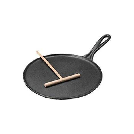 Le Creuset Crêpière Gusseisen Emaille Schwarz 27 cm