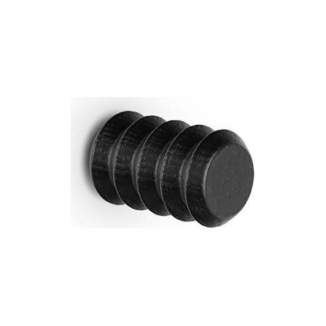 Colgador Pulse - 28x45mm. Roble lacado negro mate