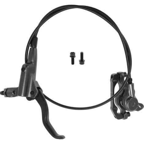 1 kit d'accessoires de frein pour vélo, comprenant un levier de frein en aluminium, un levier de frein avant gauche et un câble de frein de 850 mm pour vélo de route/VTT, noir. (1/3)