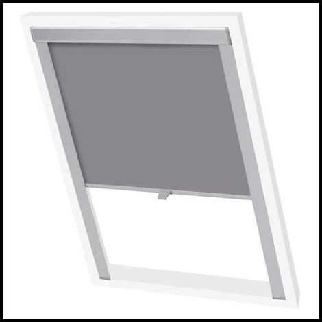 Store Roulant Occultant - VGEBY - MK04 - Gris - Aluminium - Facile à nettoyer (1/4)