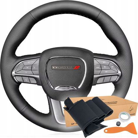 PATRÓN DE DECORACIÓN DE LA CUBIERTA DEL VOLANTE PARA DODGE CHALLENGER CHARGER DURANGO (1/5)