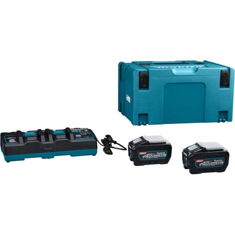 Ensemble d'accessoires Makita 191U13-9 40 V 2x5 0 Ah accu.
