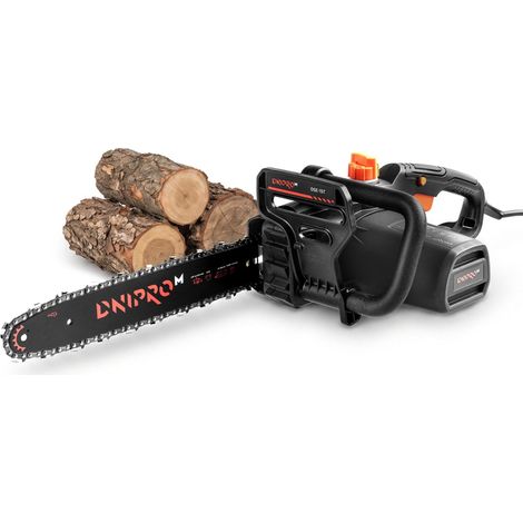 Motosierra Eléctrica Dnipro-M DSE-15T, 1600 W, Espada 35 cm, Tensado SDS sin Herramientas, Lubricación Automática, 3,8 kg