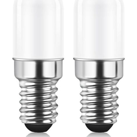 Ampoule LED E14 pour Réfrigérateur, 1.5W équivalent à 15W, Blanc Chaud 3000K, Ampoule pour Frigo, Lampe de Sel, Machine a Coudre, Non variable, Lot de 2 (1/5)