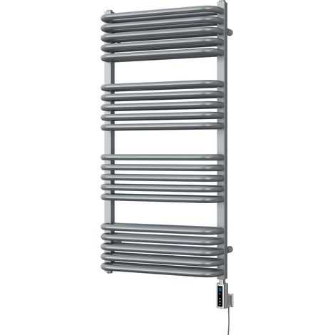 Crossmoor - Silver Electric Towel Rail H1000mm x W500mm 800w Thermostatic WIFI (1/2)
