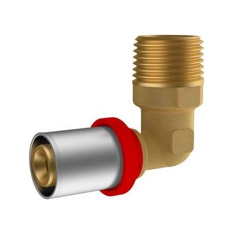 RACCORDO A PRESSARE IKARO CURVO MASCHIO Misura: 1" - D.32x3