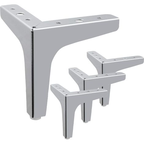 Moderne Möbelfüße, Ersatzmöbelfüße, 13 cm hoch, 4er-Set (silber),Es ist die ideale Wahl für Sie.