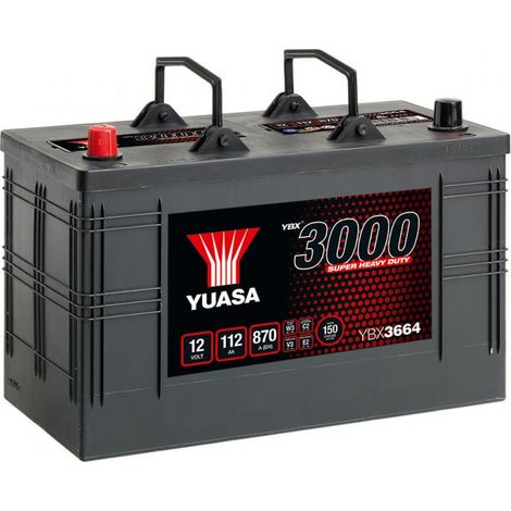 Batterie YUASA Cargo YBX3664 12v 112AH 870A (IDEM 664SHD)