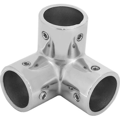 Raccord d'angle à 3 voies en acier inoxydable, sortie latérale, coudé, 1 pouce