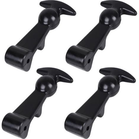 Supports de capot en caoutchouc élastique, fixations de capot de voiture avec boucles en T flexibles et loquets en caoutchouc flexibles pour chariot motorisé. (1/4)