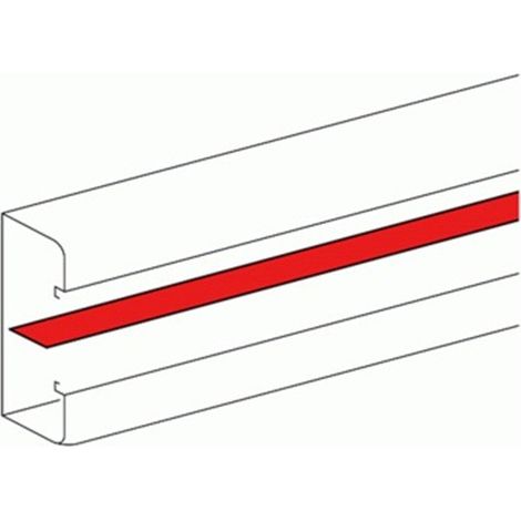 Cloison de séparation pour goulotte à clippage direct, programme mosaïque, 2 mètres, blanc (1/2)