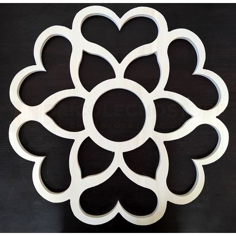 Telai per luminarie del salento in pioppo per luci led da arredo varie sagome dimensione disponibile: sag 46 diametro 590 mm (1/5)