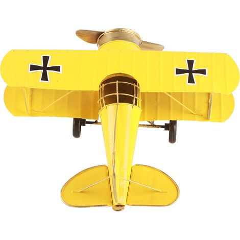 Avion Vintage en Bois Artisanal - Décoration Murale Rétro pour Salon ou Bureau (1/5)