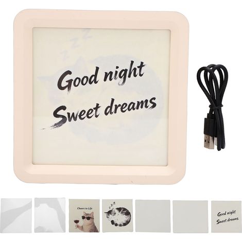 Veilleuse à bruit blanc, enceinte Bluetooth multifonctionnelle, machine à sons pour dormir, décoration de bureau blanche + 5 abat-jour en papier (1/5)