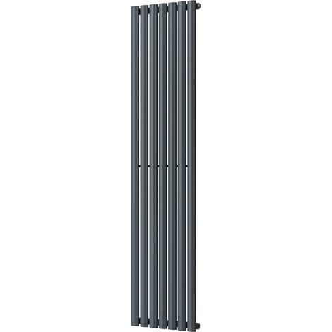 Omeara - Anthracite Vertical Radiator H1800mm x W406mm Single Panel (1/3)