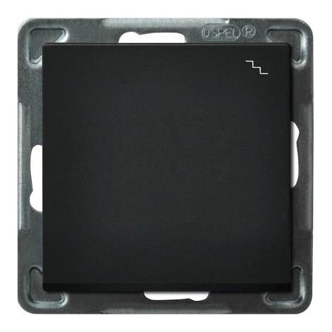 Interruptor de escalera, negro mate Sonata ŁP-3R/M/33