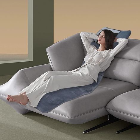 Tapis de massage pour tout le corps avec chaleur, massage électrique pour tout le corps, matelas de massage vibrant avec 10 moteurs, 9 modes de massage, 9 niveaux d'intensité et télécommande