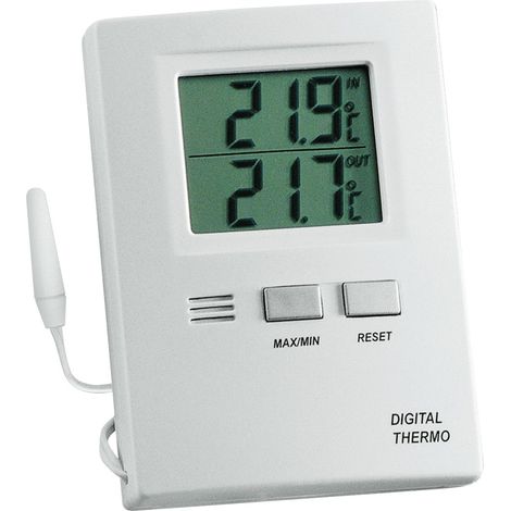 TFA Thermometer Messber.auß.-50 b.70GradC/in.-10 b.60GradC H85xB60xT15mm Ku. - 301012 (1/3)