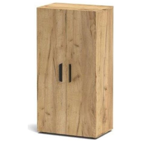 London 2A Basso 55x36x108h cm Eiche Echtholzfurnier