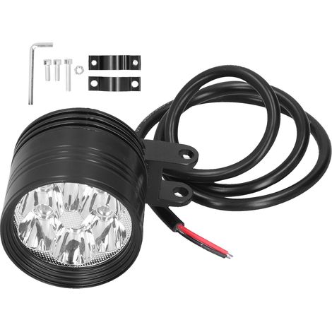 60W 6LED Projecteur 6000K 4000LM Lumineux 3 Modes d'Éclairage IP67 Étanche pour Moto (1/5)