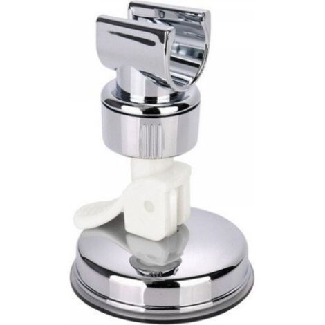 Puissant Montoir de salle de bain Support de douche de douche réglable Support d'aspiration Base Pommeau de douche (Color : Argento) (1/4)