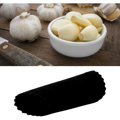 Knoblauchschäler aus Silikon, Knoblauchschälrolle, geruchlos, schwarzes Küchenutensil (1/5)
