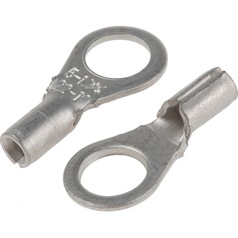 Cosses à œillet RS PRO, Non-isolé, 1.5mm², M5, 10mm