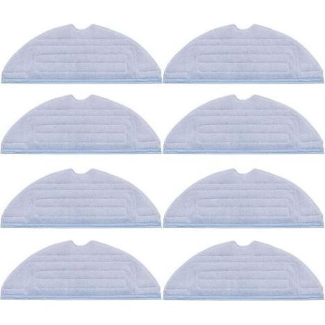 pair Lot de 8 chiffons de rechange pour accessoires Roborock S7 T7S T7S puls G10, en microfibre douce, lavables et réutilisables. (1/4)