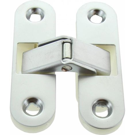 20 x CERNIERA INVISIBILE P/PORTE CROMO SAT 63X89 MM