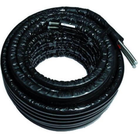 Tubo solar flexible doble de acero inoxidable AISI 304, 1" DN20, rollo de 15 m, aislamiento de EPDM de 13 mm, 15 bar (1/5)