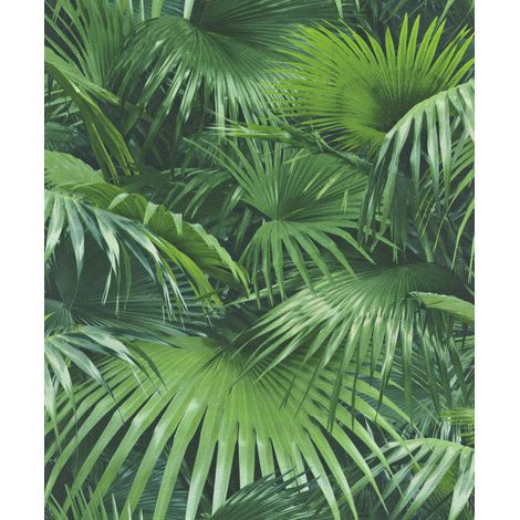 Rasch Vliestapete 524901 Crispy Paper floral grün 10,05 x 0,53 m Tapeten